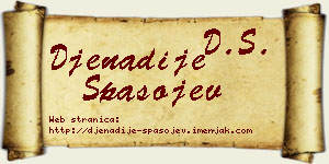 Đenadije Spasojev vizit kartica